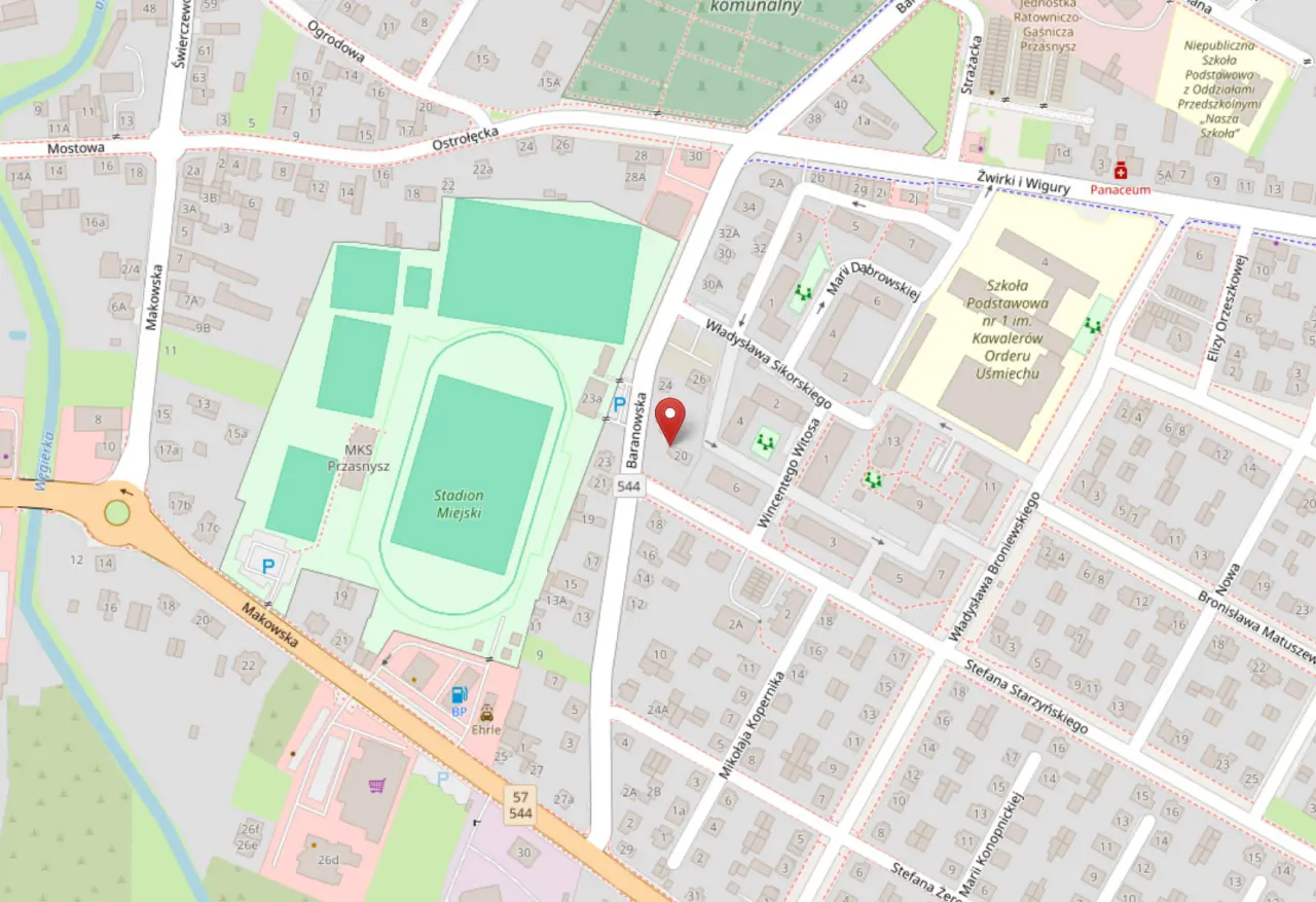 Map showing the location of our office.